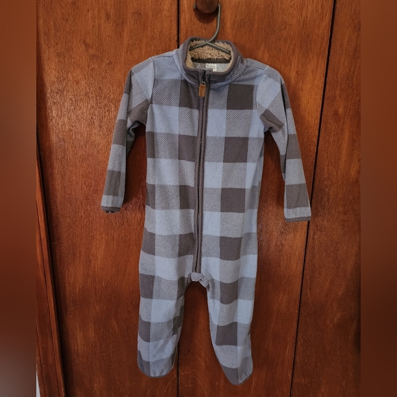 Carters Fleece Zipup Onesie - Picture 4 of 4